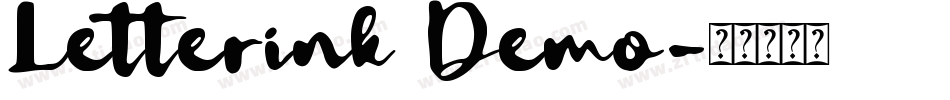 Letterink Demo字体转换